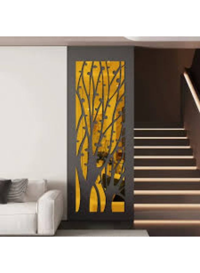 EMAAZZ LLC Modern Tree Acrylic Wall Art Panel Decorative Abstract Nature Design Indoor Wall Hanging Partition for Living Room Hallway Home Decor - Image 2